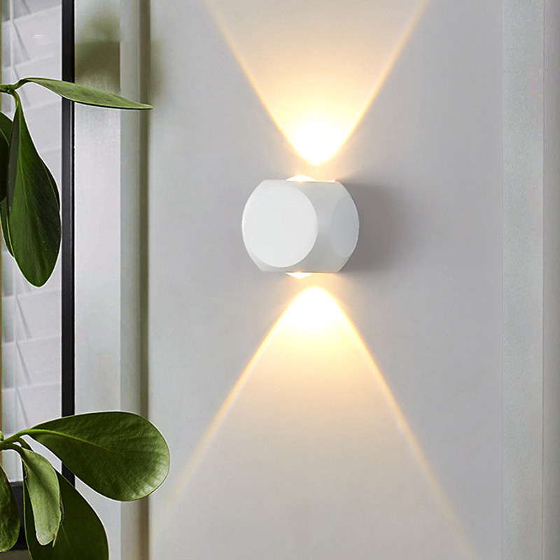 LED αδιάβροχο φωτιστικό τοίχου εξωτερικού χώρου IP65 Αλουμίνιο Εξωτερικός προβολέας σπιτιού Διακόσμηση σαλονιού Μοντέρνο επάνω και κάτω φωτιστικό εσωτερικού χώρου
