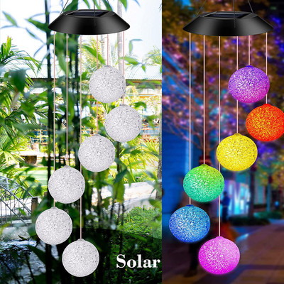 Divat színváltó függő macska szélcsengő Napenergiával működő LED golyós lámpák kerti kültéri kolibri alakú lámpa fehér