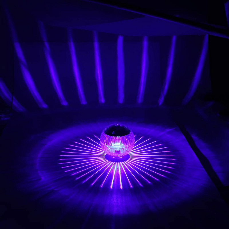 Kültéri úszó víz alatti golyóslámpa napenergiával működő, színváltó úszómedence parti éjszakai lámpa udvari tóhoz kerti lámpa ÚJ