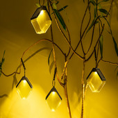 Piekārta LED saules lampa krāsaina ūdensnecaurlaidīga āra sienas lampa ar sienu pagalma lievenis dārza koku aizsargmargas apdare sienas gaisma