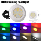 Povandeninis derva užpildytas RGB LED plaukimo baseino apšvietimas IP68 sieninis LED baseino apšvietimas 12W 12V piscinas SPA tvenkinio fontanui