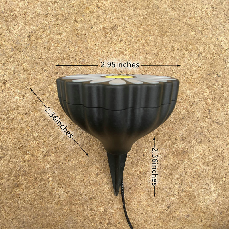 4 TK 2 m päikeseenergial töötav murulamp Dragonfly Butterfly Ladybug Daisy Festival Party Aia muruvalgustus Kodukaunistus