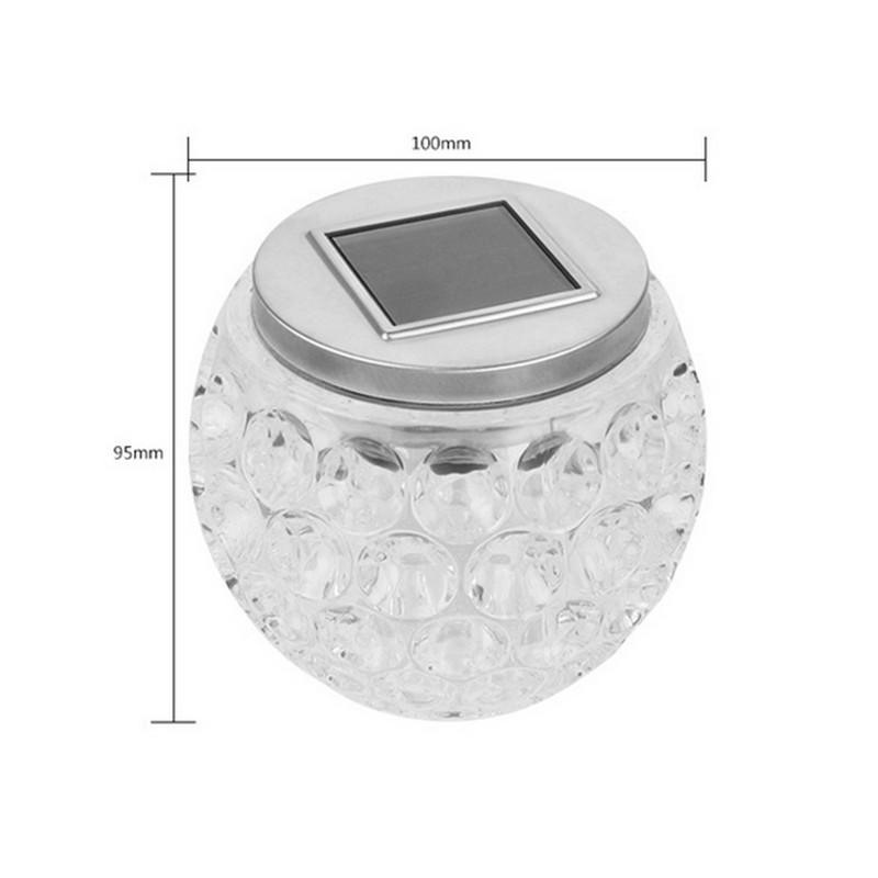 Saules gaismas diodes dārza lampa piekārta saules gaismas stikla lodīšu lampa ielas āra lampa koku burciņām dārza dekorēšanai saules gaisma ainava