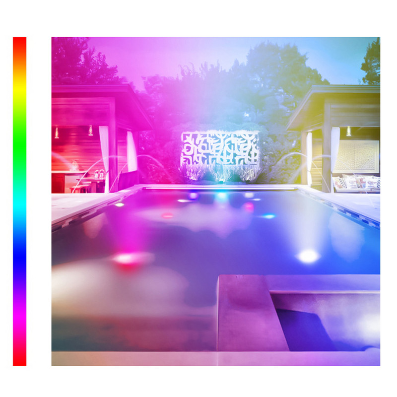 10 LED lodītes Bezvadu iegremdējamie peldbaseina gaismas tālvadības pults baseini zemūdens nakts lampa IP68 ūdensizturīgs RGB 15 krāsu