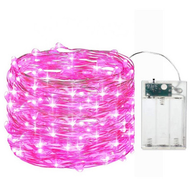 1/3/5/10M LED bajkovita svjetla Božićni ukrasi na otvorenom Svjetiljka Žaruljice od bakrene žice za vjenčanje Svjetlo za zavjese u vrtu