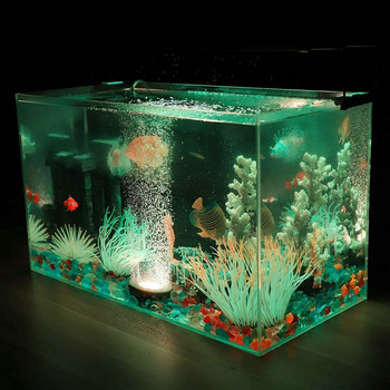 Τηλεχειριζόμενο αδιάβροχο ενυδρείο υποβρύχια δεξαμενή ψαριών Turtle Tank Air Stone Bubble Led Light Light RGB 16colors Pump Decor