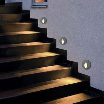 LED 3W външна водоустойчива стенна лампа за крака Осветление за вътрешна декорация Осветление за стълби Вградена светлина за коридор на пътека LP-123
