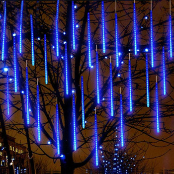 30cm 8 Tubes LED Meteor Ντους Φως βροχής Festoon Led Lights Street Garland Fairy Lights Χριστουγεννιάτικη διακόσμηση γάμου εξωτερικού χώρου