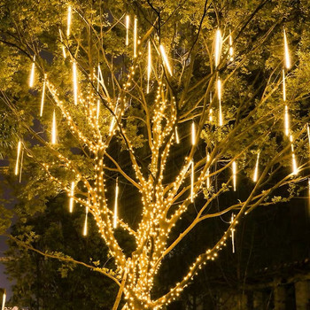 30cm 8 Tubes LED Meteor Ντους Φως βροχής Festoon Led Lights Street Garland Fairy Lights Χριστουγεννιάτικη διακόσμηση γάμου εξωτερικού χώρου