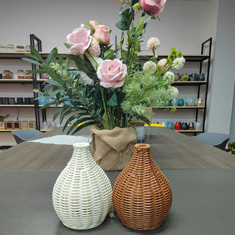 Saules gaismas Piekārtas Saules laternas Retro rotangpalmas gaismas āra dārza pagalma koku žogam iekšpagalma ainavu lampu dekorācijas