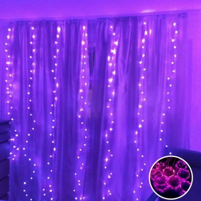 Led Garland aizkaru gaismas 8 režīmi USB tālvadības pults Fairy Lights Stīgu kāzu Ziemassvētku dekors mājas guļamistabai Jaungada lampa