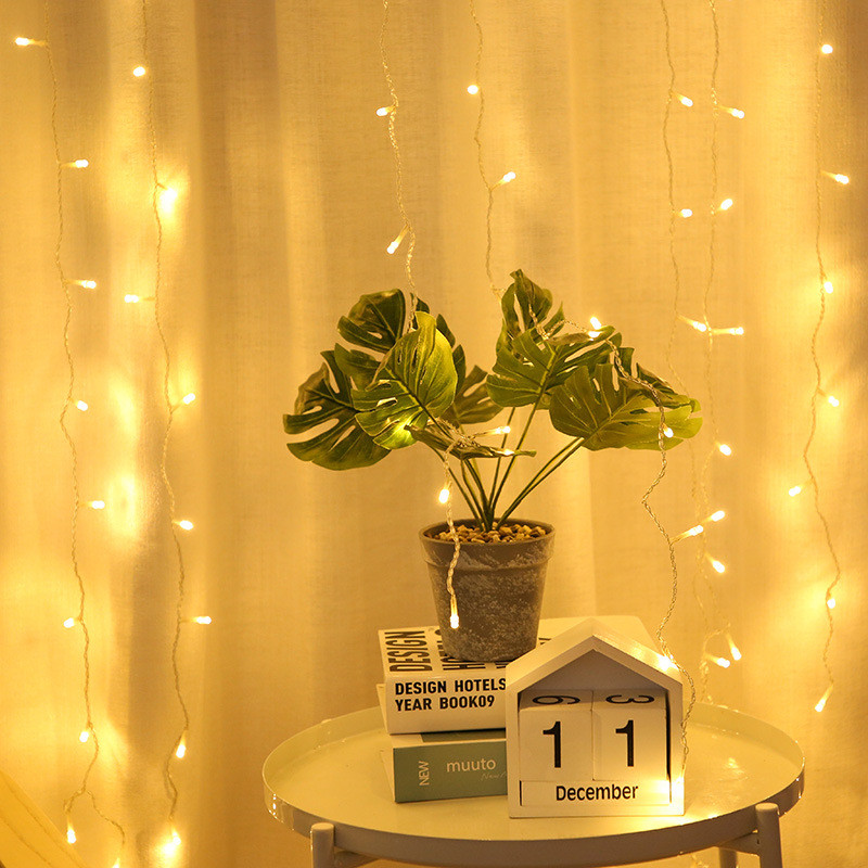 Led Garland aizkaru gaismas 8 režīmi USB tālvadības pults Fairy Lights Stīgu kāzu Ziemassvētku dekors mājas guļamistabai Jaungada lampa