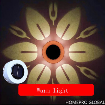 LED слънчева лампа Цветен модел Стенна пералня Градински пейзаж Стъпка Веранда Стенни светлини Балкон Ограда Светлини Външни Водоустойчиви