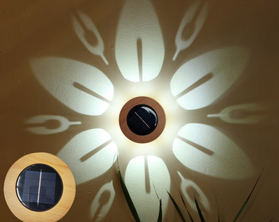 LED saules lampa ziedu raksta sienas mazgātājs dārzs ainava pakāpju veranda Sienas gaismas Balkona žoga apgaismojums āra ūdensizturīgs