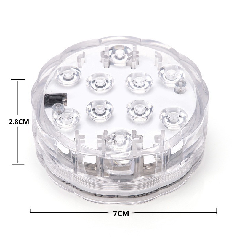 Peldbaseina apgaismojums Led RGB tālvadības pults iegremdējamais apgaismojums, ūdensizturīgs zemūdens apgaismojums, dīķa nakts lampas ballīšu dārza dekors