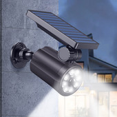 Solarna ulična svjetla Vanjska lažna kamera od 120°, solarni senzor pokreta, zidna lampa s 3 načina rada, LED solarni reflektor, vrtna rasvjeta 2023.