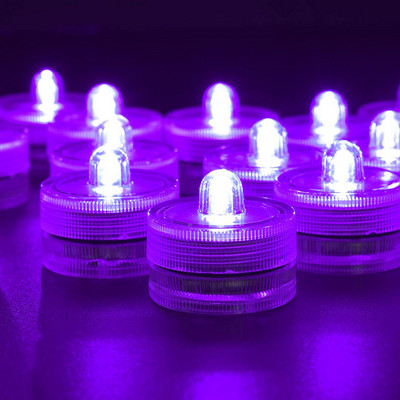 12 tk/partiid LED veealune lamp mini küünllamp teeküünla patarei, mis töötab pulmade puhkemaja peo akvaariumi vaasi sisekujundus