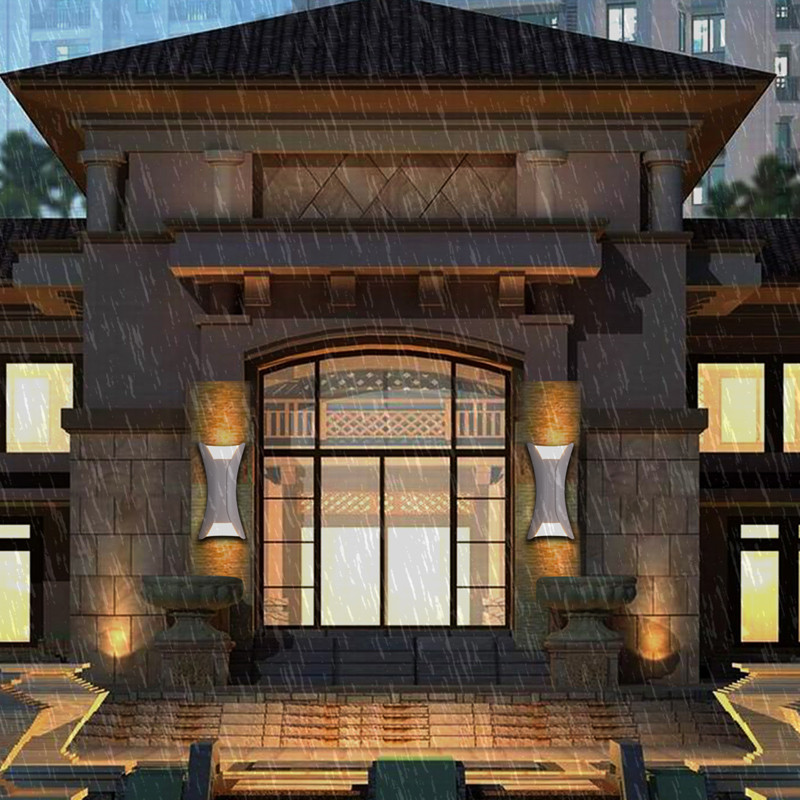 Sieninis šviestuvas Led vandeniui atsparus lauko sieninis šviestuvas IP65 aliuminis 12W 85~265V LED sieninis šviestuvas vidaus dekoruotas Sconce gatvės sieninis šviestuvas