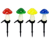 Napenergiával működő gombalámpák kültéri vízálló kerti ösvényhez