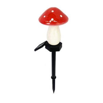 Solar Powered Mushroom Lights for Outdoor Waterproof Garden Pathway Landscape