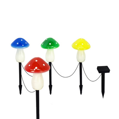 Napenergiával működő gombalámpák kültéri vízálló kerti ösvényhez