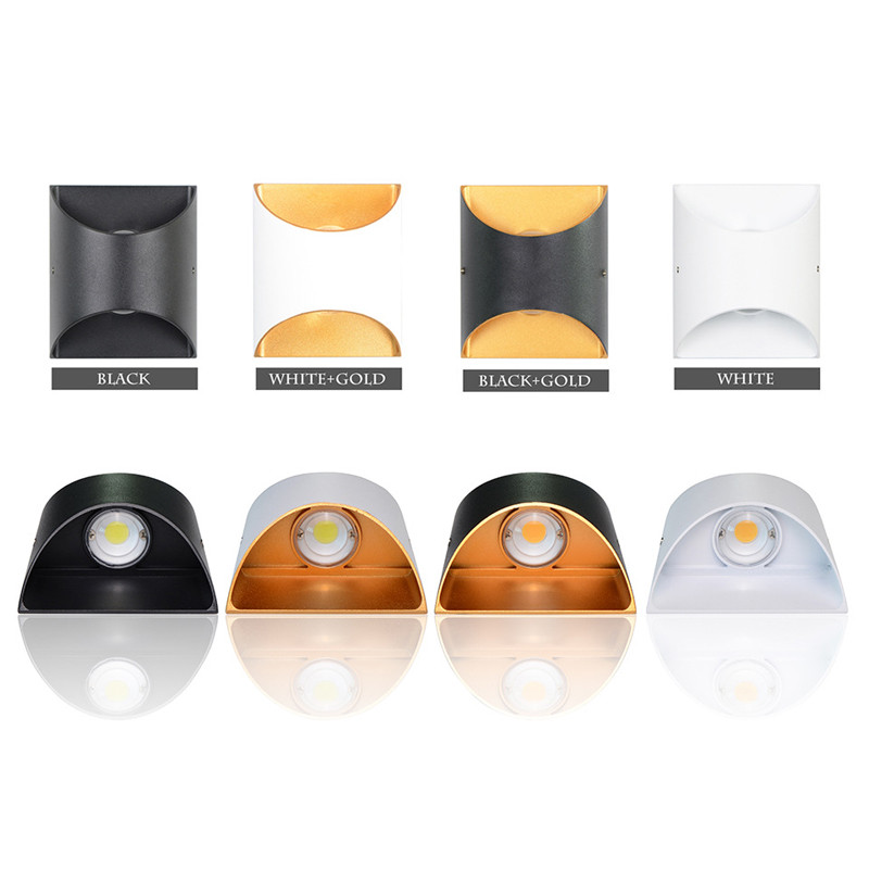 6 W LED sienas gaisma āra ūdensnecaurlaidīga IP65 verandas dārza sienas lampa un iekštelpu guļamistabas gultas apdare Alumīnija apgaismojuma lampa