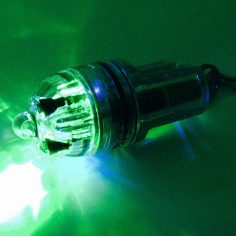 Dziļūdens LED makšķerēšanas gaismas zibspuldzes komplekts Zivju gaismas joslas pievienošana Lure Zivju ierīce Vada zivju makšķerēšanas zemūdens lampa