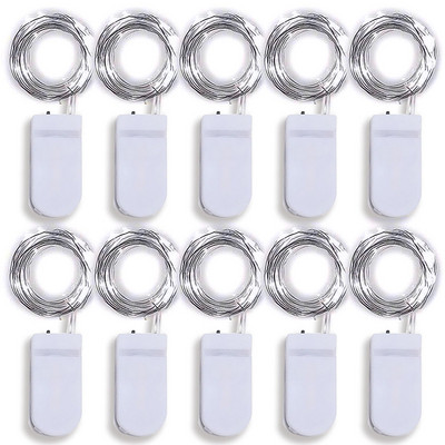 Paket od 10 Led bajkovitih svjetala Žaruljice na baterije Krijesnica Zvjezdana mjesečeva svjetla za DIY svatove Spavaća terasa Božić