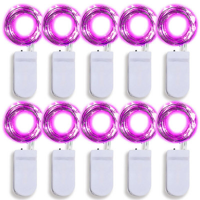 Paket od 10 Led bajkovitih svjetala Žaruljice na baterije Krijesnica Zvjezdana mjesečeva svjetla za DIY svatove Spavaća terasa Božić