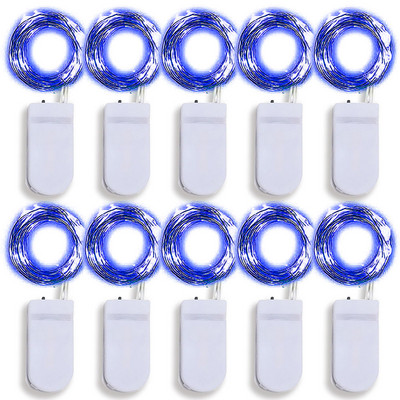 Paket od 10 Led bajkovitih svjetala Žaruljice na baterije Krijesnica Zvjezdana mjesečeva svjetla za DIY svatove Spavaća terasa Božić