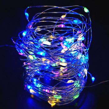 LED Fairy String Lights Χριστουγεννιάτικη Διακόσμηση Τηλεχειριστήριο USB Κουρτίνα γάμου γιρλάντα 10m Γιορτινό φωτιστικό για υπνοδωμάτιο εξωτερικού χώρου DIY