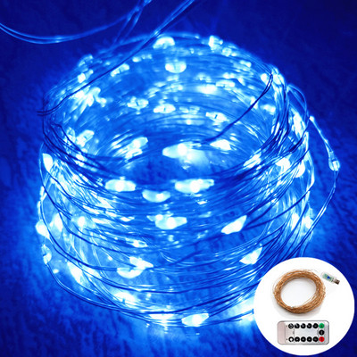 LED pasaku stīgu gaismas Ziemassvētku rotājumi tālvadības pults USB kāzu vītnes aizkars 10 m lampas brīvdienas guļamistabai āra DIY