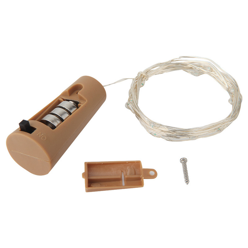 6 buc/lot 0,75 m 1 m 2 m lumini din plută pentru nuntă, baterie, sticlă de vin, lumini cu LED-uri de plută pentru borcan de zidar de sticlă.