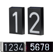 Lauko sieninis saulės šviesos diodų šviesos namo numerio apšvietimas durų plokštės automatinė lempa lauko apšvietimo verandos šviestuvai su saulės baterija