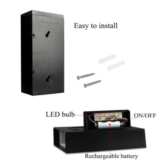 Lauko sieninis saulės šviesos diodų šviesos namo numerio apšvietimas durų plokštės automatinė lempa lauko apšvietimo verandos šviestuvai su saulės baterija