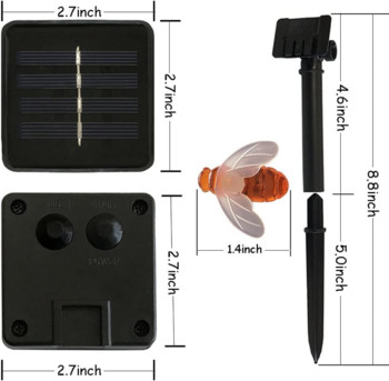 Solar Bees Lights Led Solar Outdoor Lights Αδιάβροχα Honey Bees Decor Ηλιακό φως κήπου για διακόσμηση κήπου γάμου