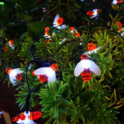 Saules bites gaismas LED saules āra gaismas ūdensnecaurlaidīgas medus bites dekors dārza saules āra gaisma kāzu dārza dekorēšanai