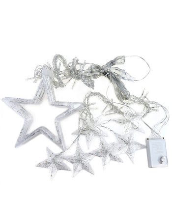 2,5 μέτρα Led String Lights Star Garland on window Curtain Διακόσμηση δέντρου εσωτερικού χώρου Απόκριες γάμου Χριστουγεννιάτικα νεράιδα φωτάκια