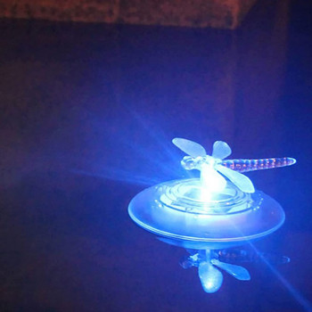 LED поплавъчна лампа цвят слънчева пеперуда форма на водно конче плаваща светлина външна градина плувен фонтан басейн езерце водна светлина декор