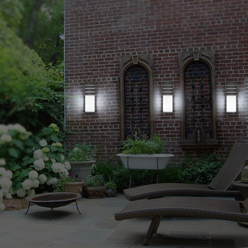 Lemonbest Външни водоустойчиви LED стенни лампи AC90-260V Алуминиеви вътрешен двор Градина Веранда Коридор Светлини ретро стенна лампа