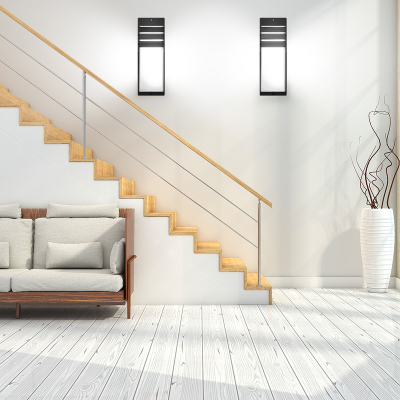 Lemonbest lauko vandeniui atsparūs LED sieniniai šviestuvai AC90-260V aliuminio kiemo sodo verandos koridoriaus šviestuvai retro sieninė lempa