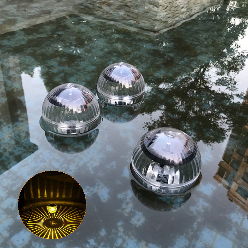 2db napelemes úszó medence lámpa víz alatti világító golyós lámpa kültéri vízálló napelemes éjszakai fény party dekoráció úszómedence lámpa