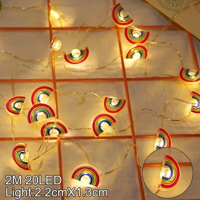 2 m Flamingo 20 LED animacinių filmų styginių šviesa Havajų vakarėlio dekoras Ananasų fėjos šviesos atogrąžų vakarėlio vestuvių gimtadienio šventės lempos