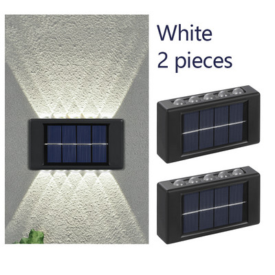 Solar LED lámpa kültéri fali lámpa vízálló fali lámpa kültéri napelemes utcai lámpa kerti dekoráció