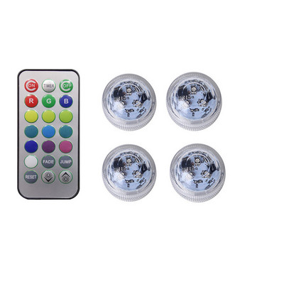 Led víz alatti lámpák színes időzítésű gyémánt búvárlámpa fürdőváza vízlámpák Rgb tealámpa gyomláláshoz karácsony Valentin nap