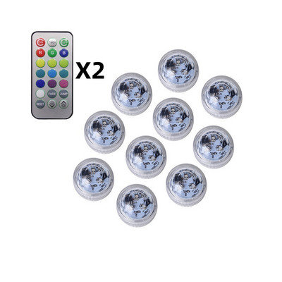 Led víz alatti lámpák színes időzítésű gyémánt búvárlámpa fürdőváza vízlámpák Rgb tealámpa gyomláláshoz karácsony Valentin nap