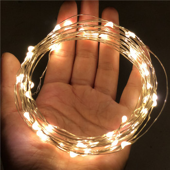 1M 5M 10M LED String Fairy Lights USB Χάλκινο σύρμα Φεστιβάλ γάμου Χριστουγεννιάτικο Φωτιστικό Διακόσμηση για Αδιάβροχο Φωτιστικό Εξωτερικού Χώρου