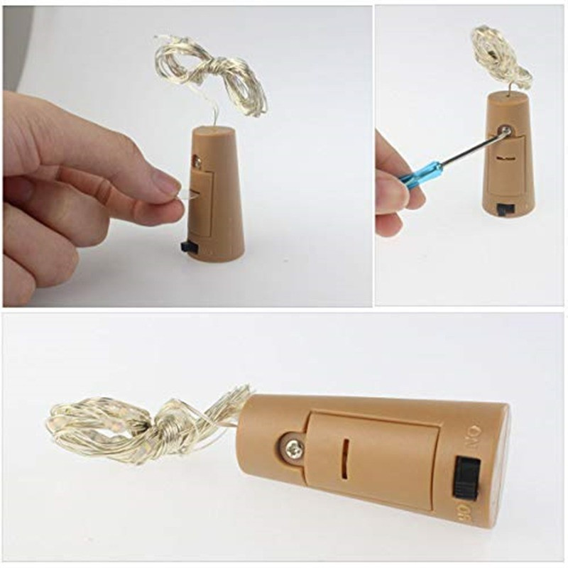 Legújabb éjszakai lámpák palacklámpák parafa lámpák borosüveg csillagos fénysorok barkácspartihoz karácsonyi esküvői dekorációhoz