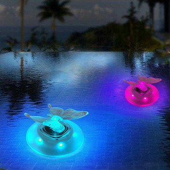 LED Floating Light Solar RGB Butterfly Dragonfly Water Float Lamp Εξωτερικός κήπος Πισίνα Νυχτερινό Φως Σιντριβάνι Διακόσμηση λιμνούλας