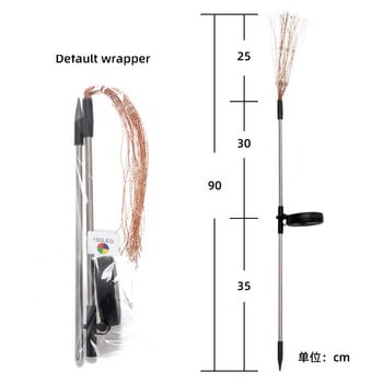 Слънчева светодиодна светлина Външна водоустойчива 90/120/150LED лампи за трева Соларни фойерверки Светлини за градински декор Празничен новогодишен коледен декор